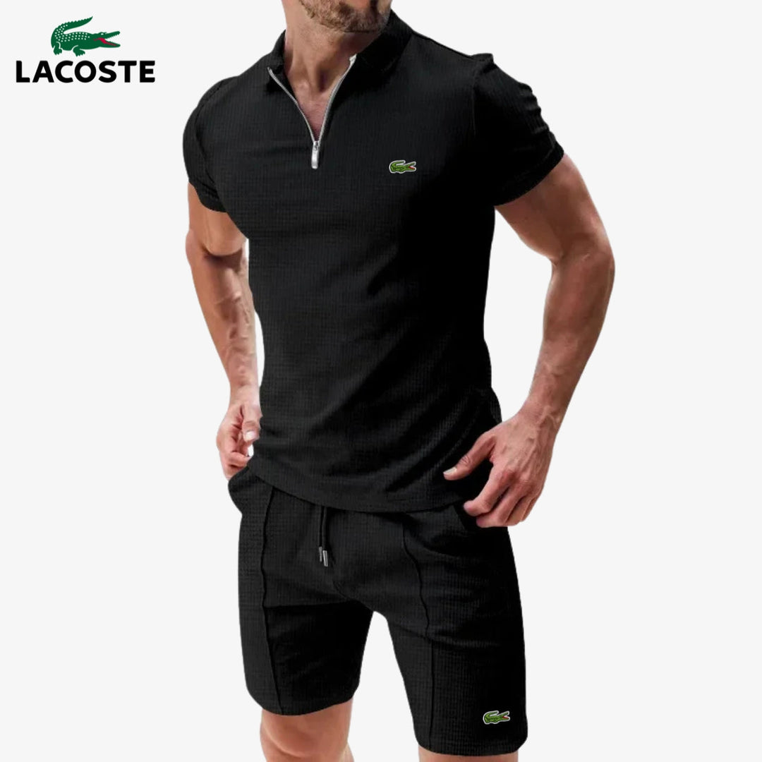 Zip-Polo & Shorts Set || RÄUMUNGSVERKAUF