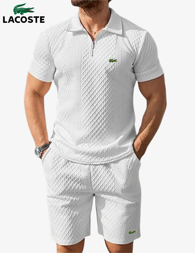 Zip-Polo & Shorts Set || RÄUMUNGSVERKAUF