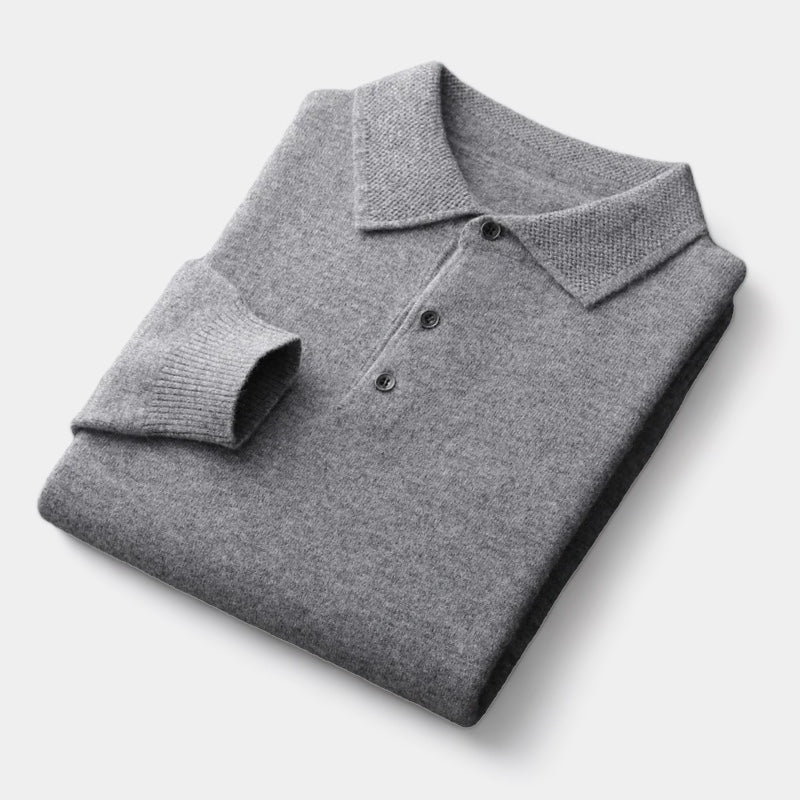 Pullover mit Polo-Kragen