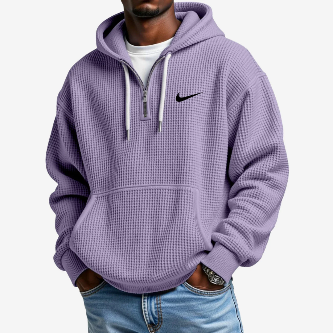 Hoodie mit Strukturierter Oberfläche