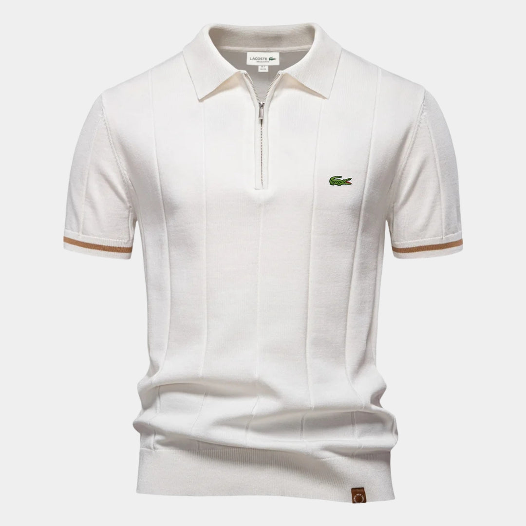 Kurzarm-Reißverschluss-Polo - RÄUMUNGSPREIS