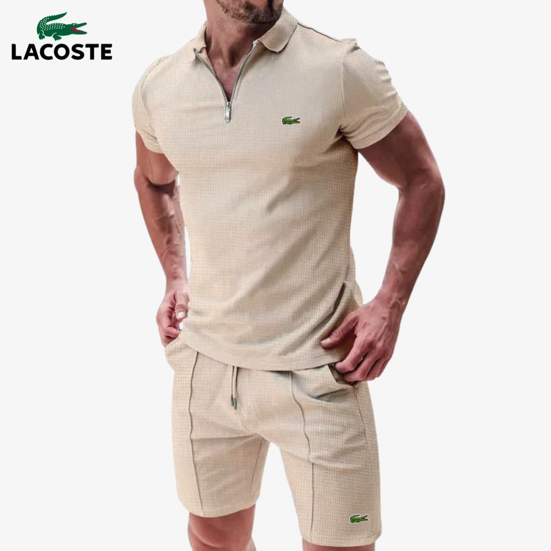 Zip-Polo & Shorts Set || RÄUMUNGSVERKAUF