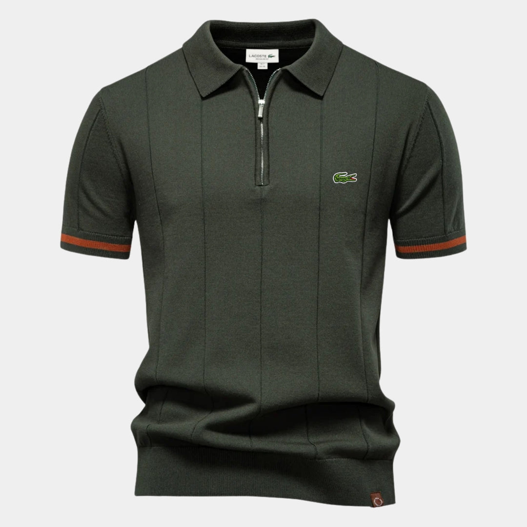 Kurzarm-Reißverschluss-Polo - RÄUMUNGSPREIS