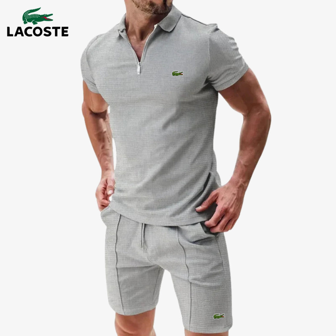 Zip-Polo & Shorts Set || RÄUMUNGSVERKAUF