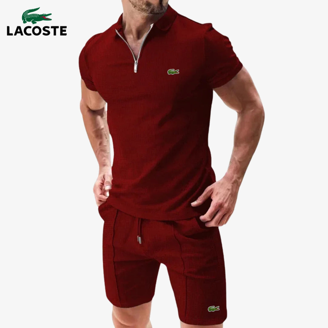 Zip-Polo & Shorts Set || RÄUMUNGSVERKAUF