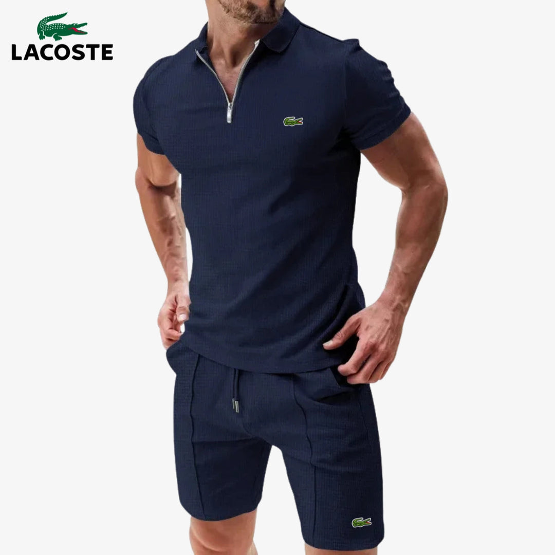 Zip-Polo & Shorts Set || RÄUMUNGSVERKAUF