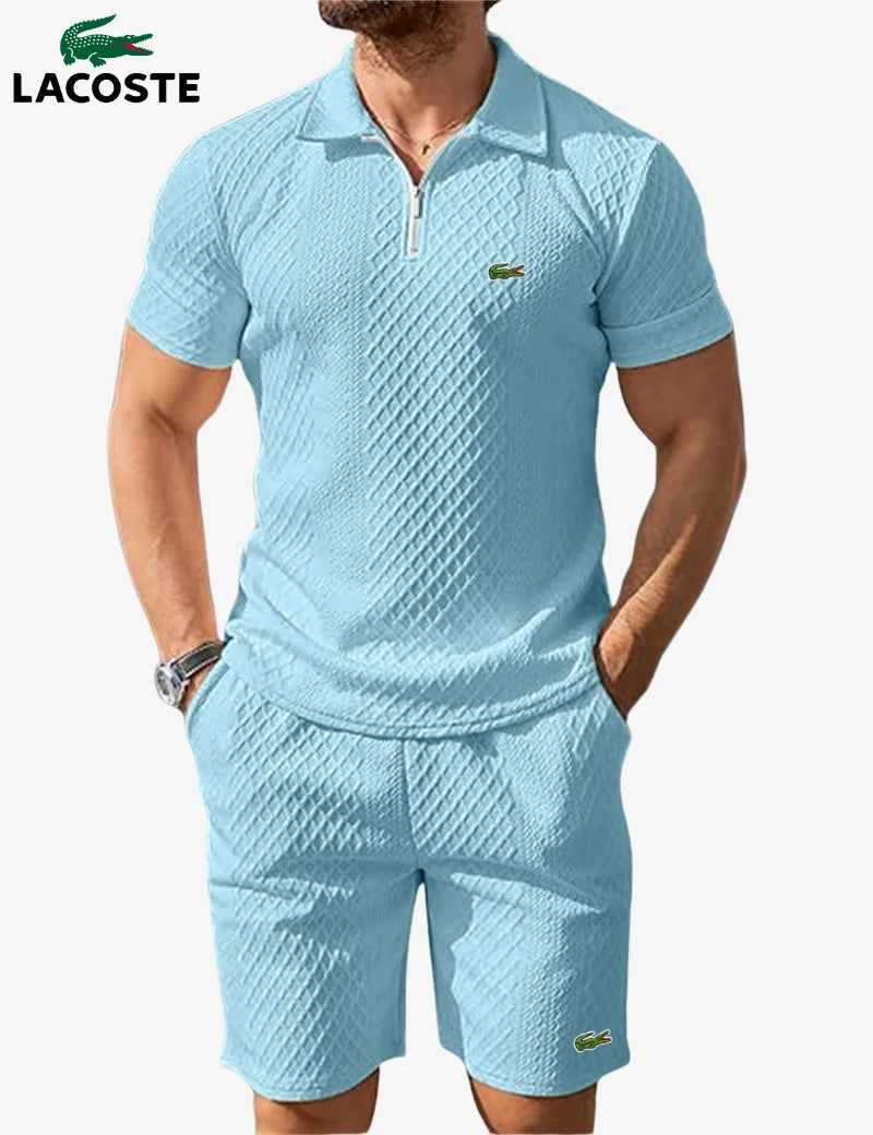 Zip-Polo & Shorts Set || RÄUMUNGSVERKAUF
