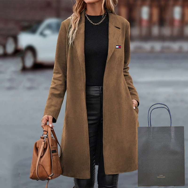 Langer Damen-Casualmantel