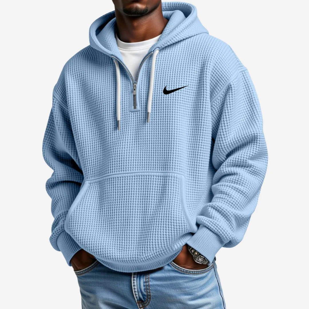 Hoodie mit Strukturierter Oberfläche