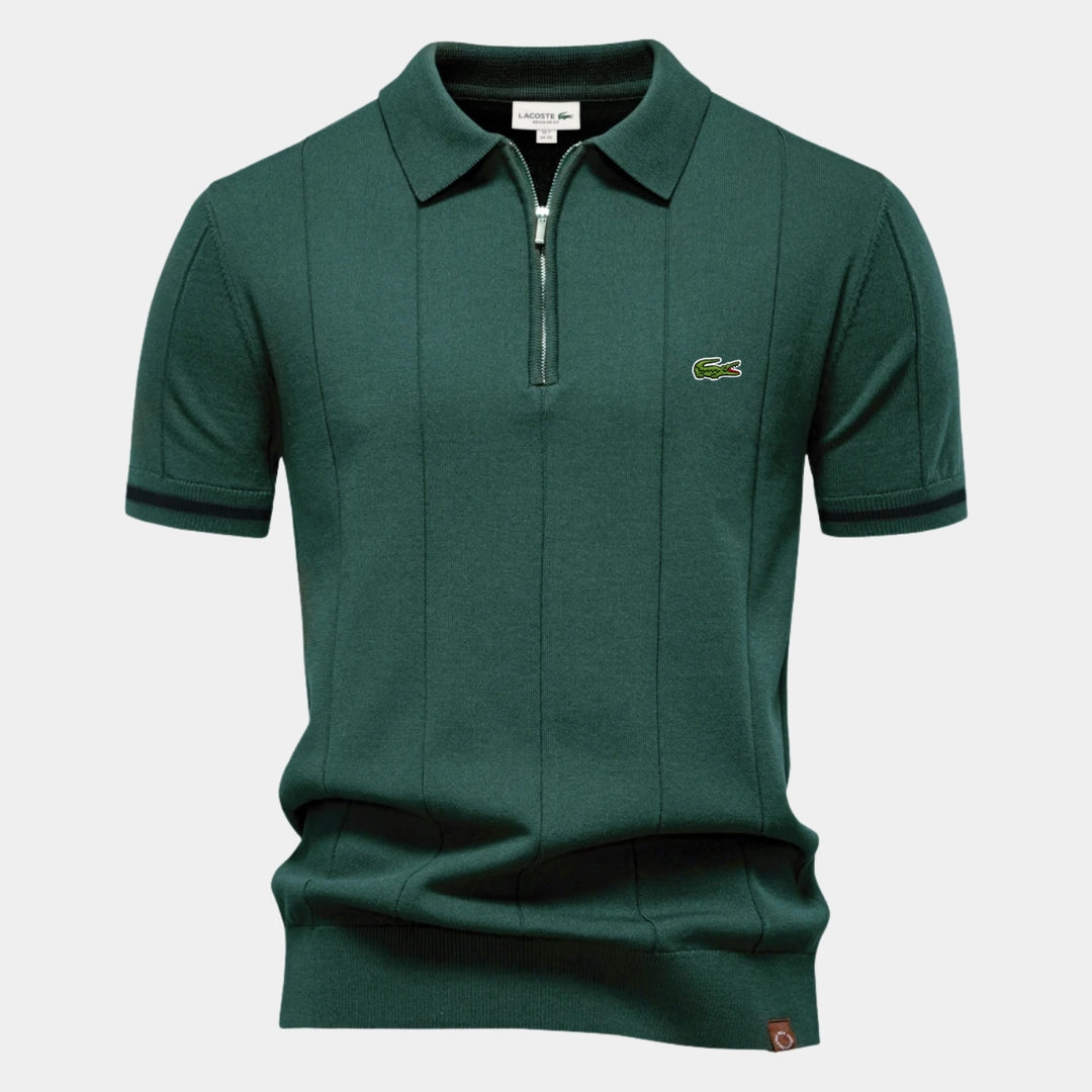Kurzarm-Reißverschluss-Polo - RÄUMUNGSPREIS