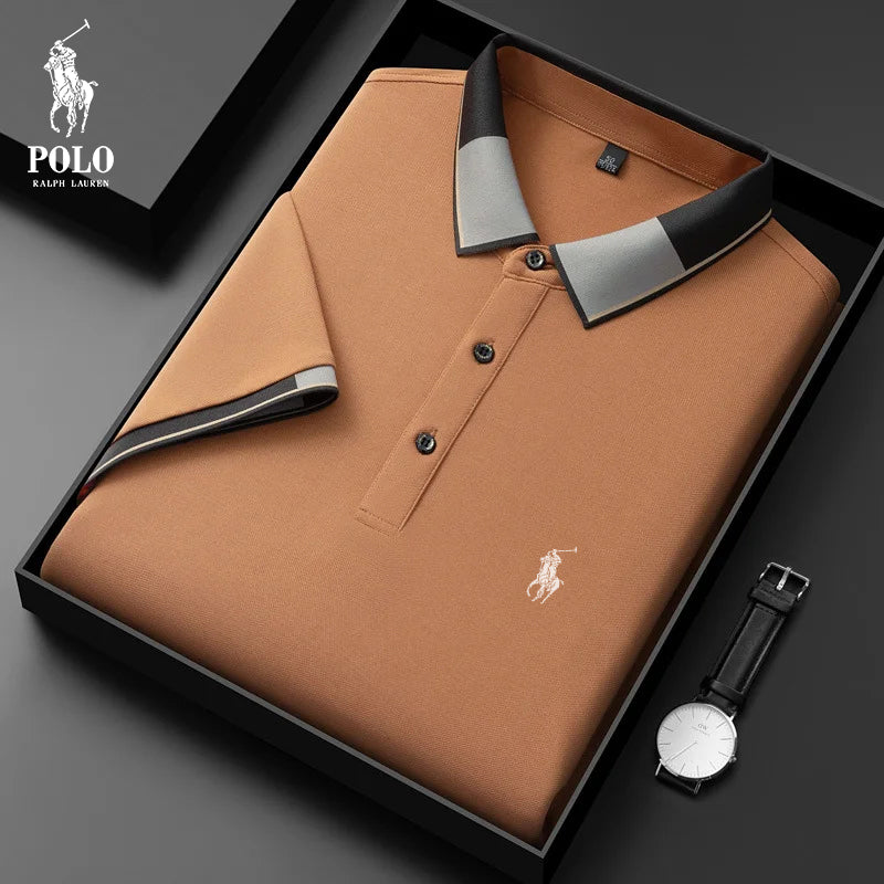 A0082 Lauren™ Premium-Baumwoll-Poloshirt mit Stickerei