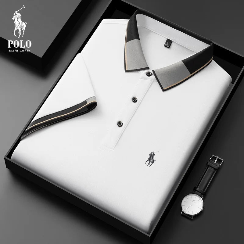 A0082 Lauren™ Premium-Baumwoll-Poloshirt mit Stickerei