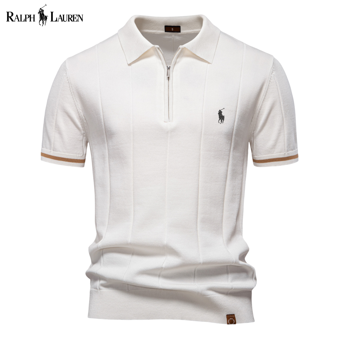 Alden® | Zeitloses Strick-Poloshirt
