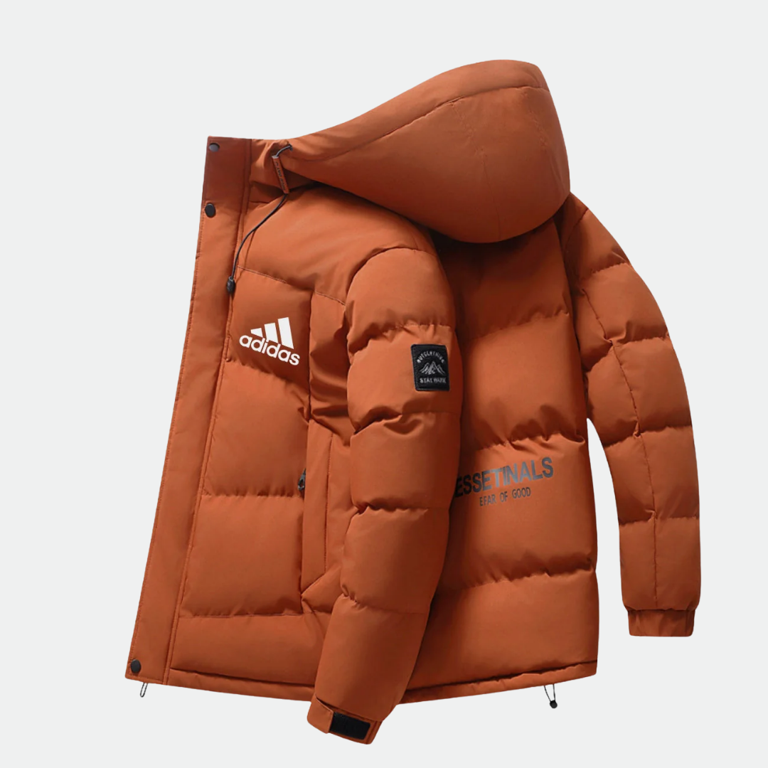 Gefütterte Jacke mit Kapuze