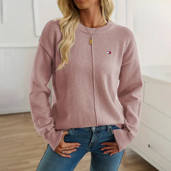 Lockerer Pullover mit Rundhalsausschnitt