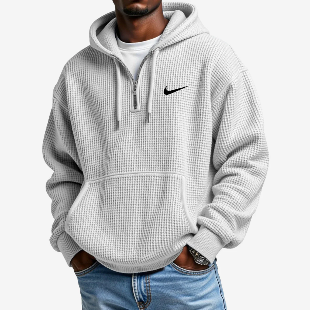 Hoodie mit Strukturierter Oberfläche