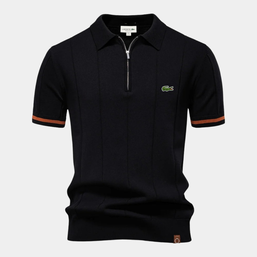 Kurzarm-Reißverschluss-Polo - RÄUMUNGSPREIS