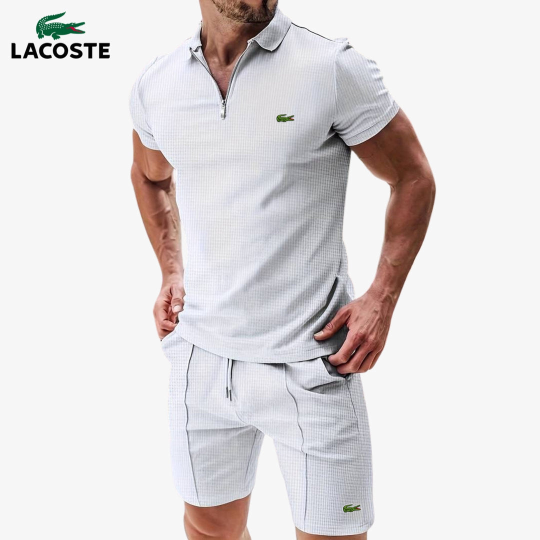 Zip-Polo & Shorts Set || RÄUMUNGSVERKAUF