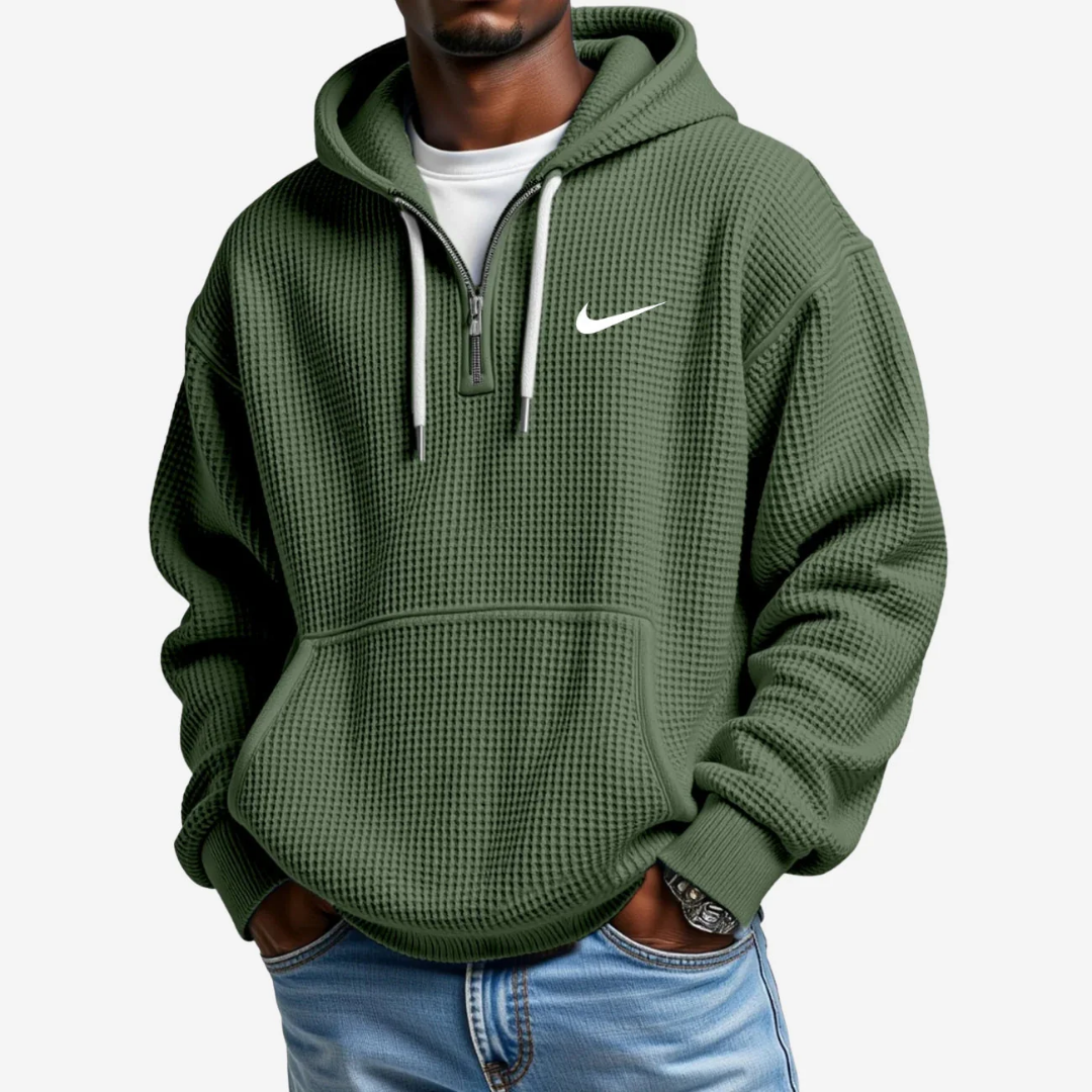 Hoodie mit Strukturierter Oberfläche