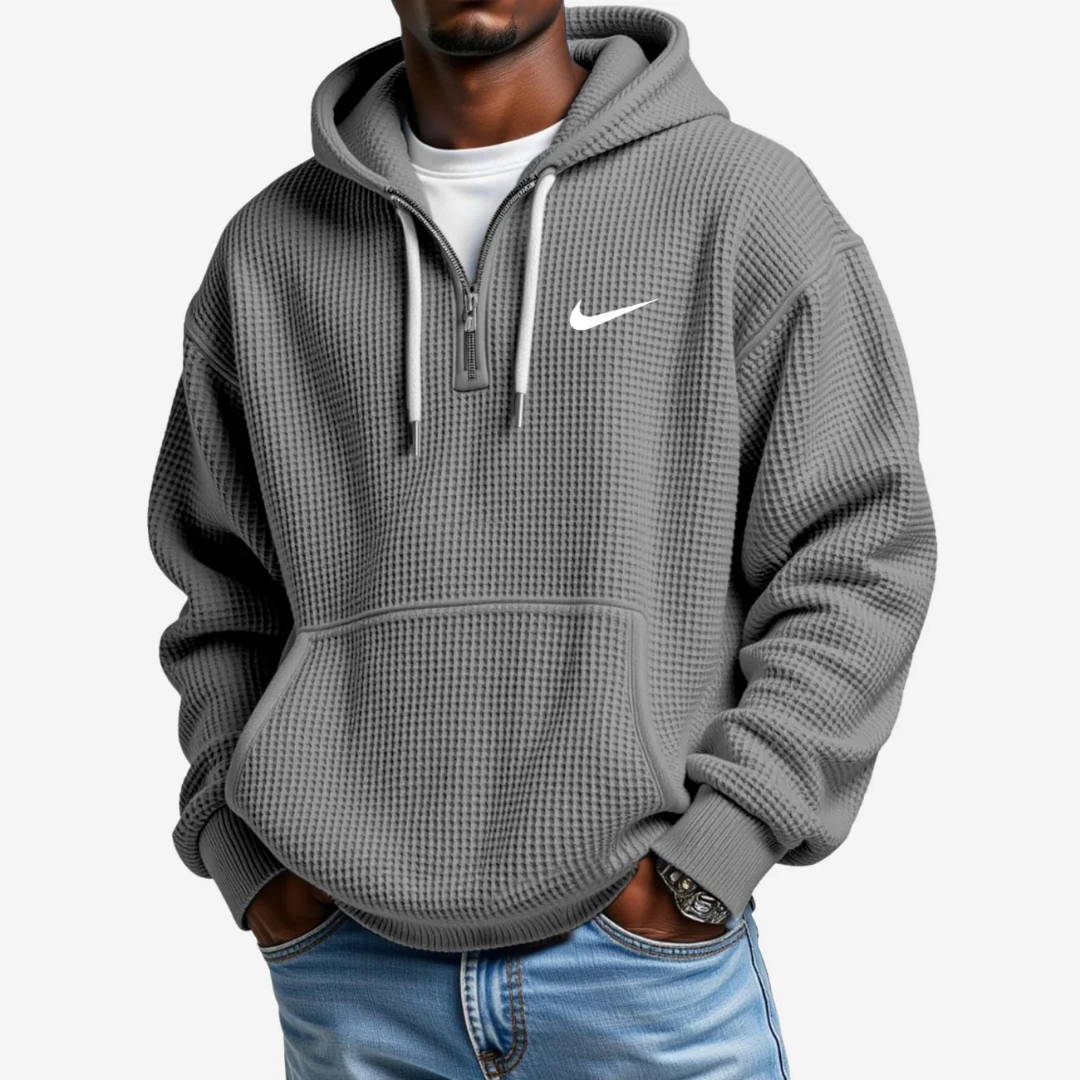 Hoodie mit Strukturierter Oberfläche