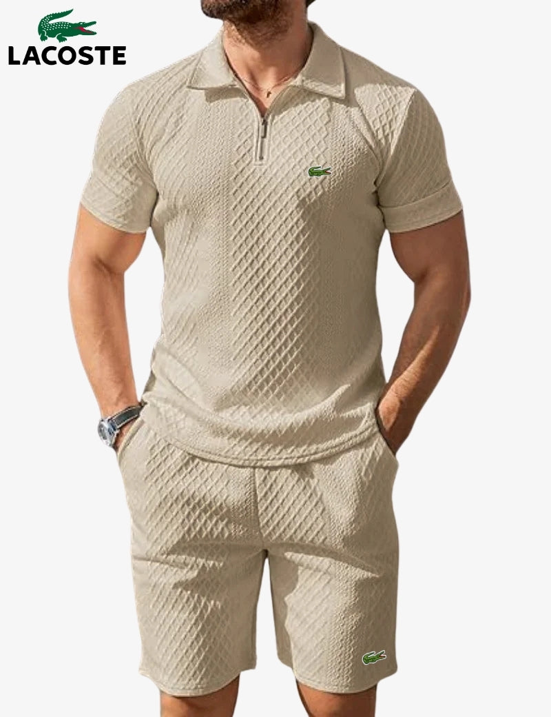 Zip-Polo & Shorts Set || RÄUMUNGSVERKAUF