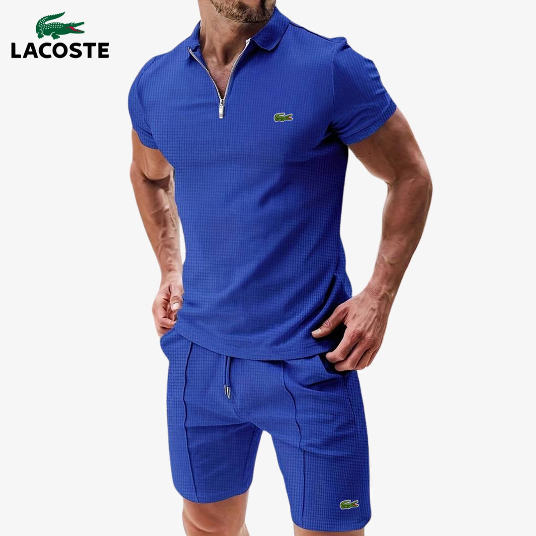 Zip-Polo & Shorts Set || RÄUMUNGSVERKAUF