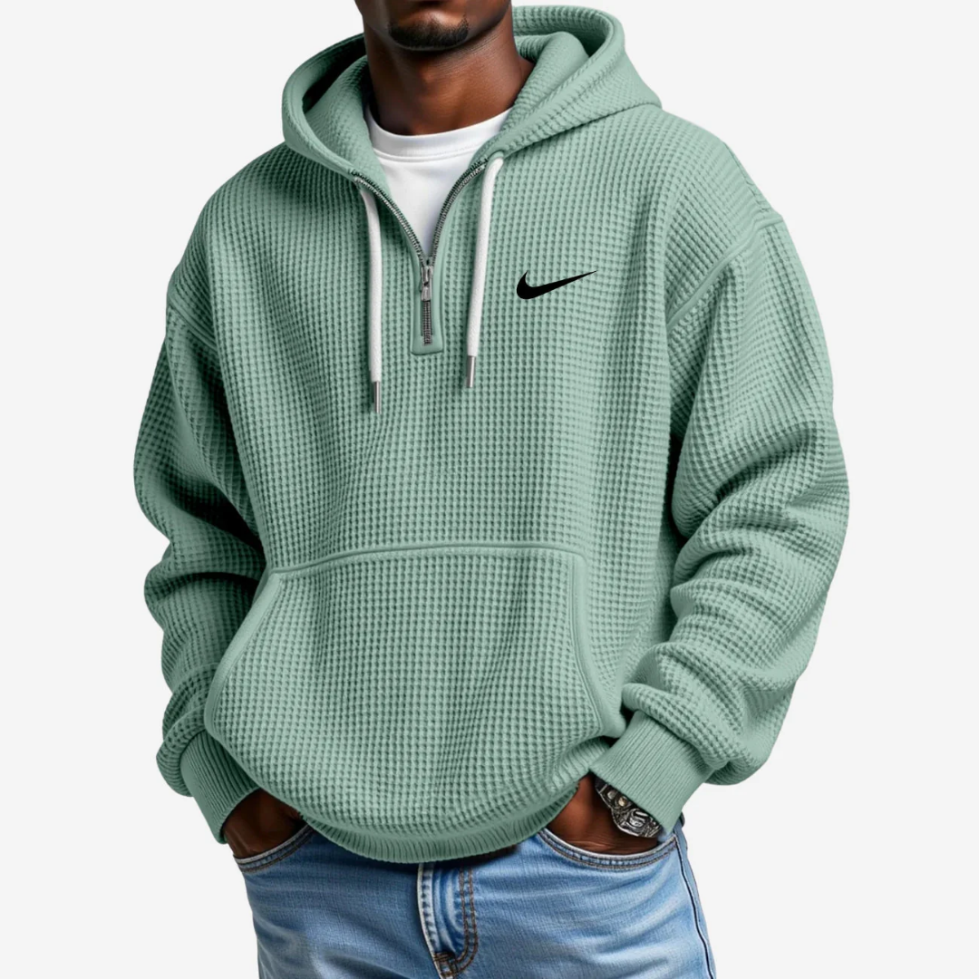 Hoodie mit Strukturierter Oberfläche