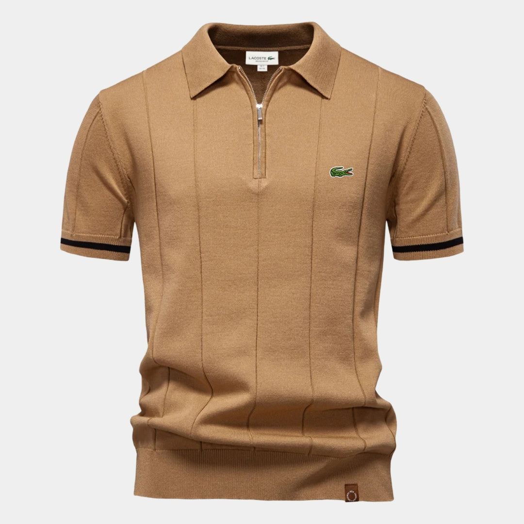 Kurzarm-Reißverschluss-Polo - RÄUMUNGSPREIS