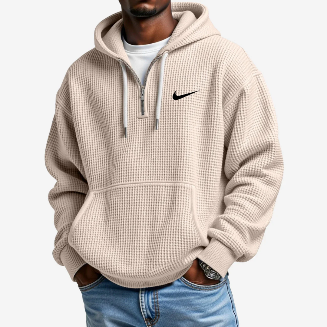 Hoodie mit Strukturierter Oberfläche