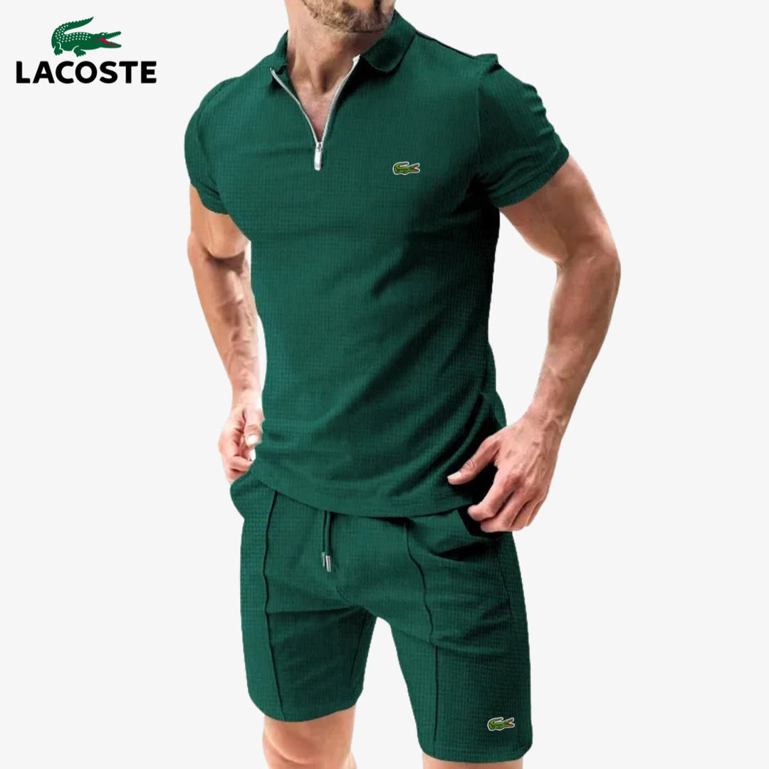 Zip-Polo & Shorts Set || RÄUMUNGSVERKAUF
