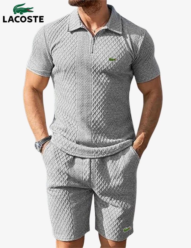 Zip-Polo & Shorts Set || RÄUMUNGSVERKAUF