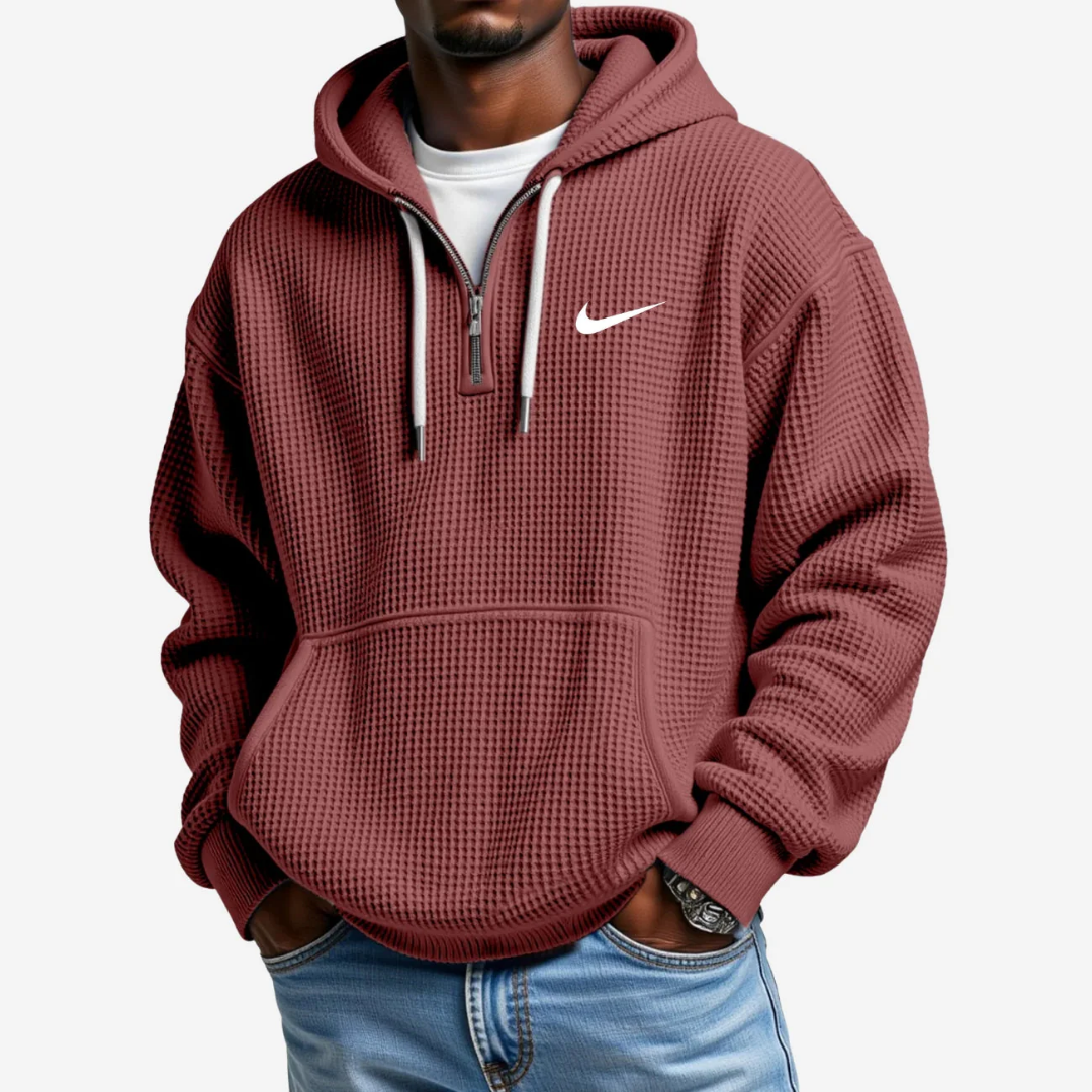 Hoodie mit Strukturierter Oberfläche
