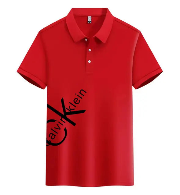 A0035 CK™ Lässiges kurzärmeliges Polo-Shirt