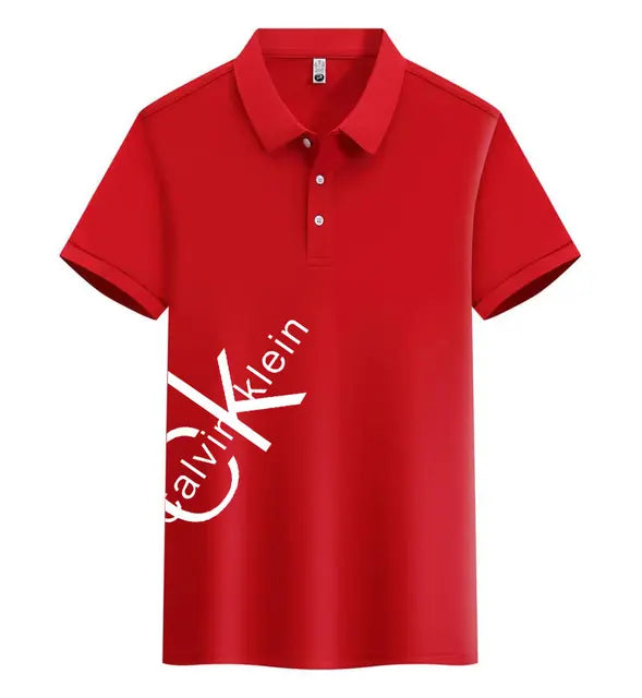 A0035 CK™ Lässiges kurzärmeliges Polo-Shirt