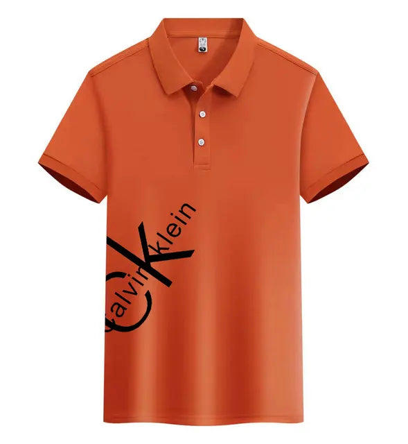 A0035 CK™ Lässiges kurzärmeliges Polo-Shirt
