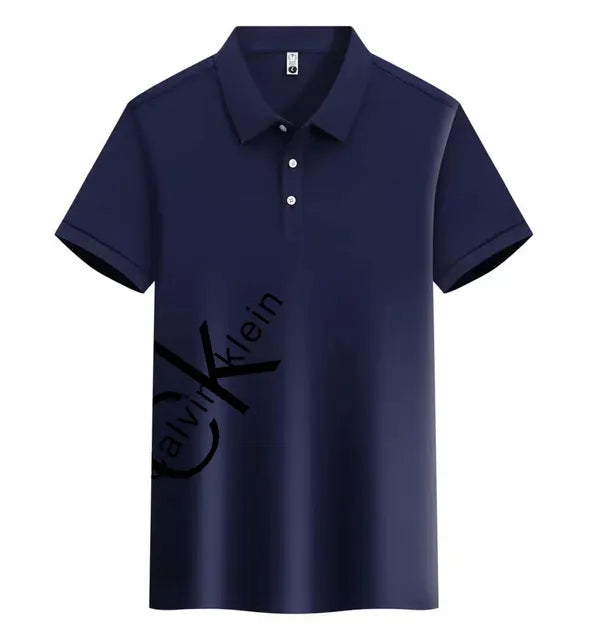 A0035 CK™ Lässiges kurzärmeliges Polo-Shirt