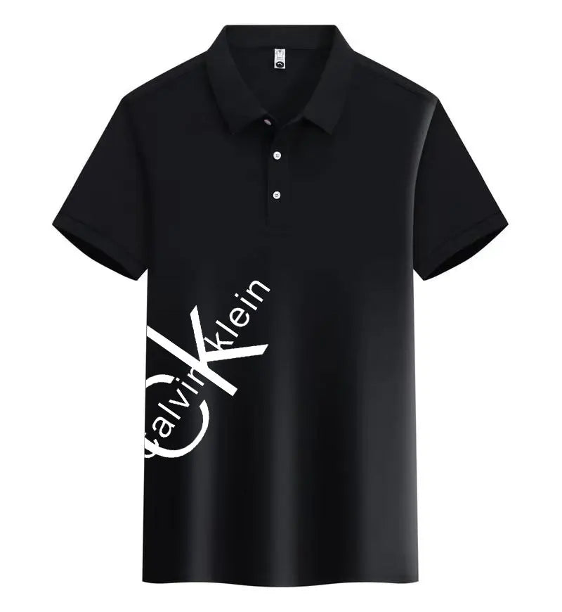 A0035 CK™ Lässiges kurzärmeliges Polo-Shirt