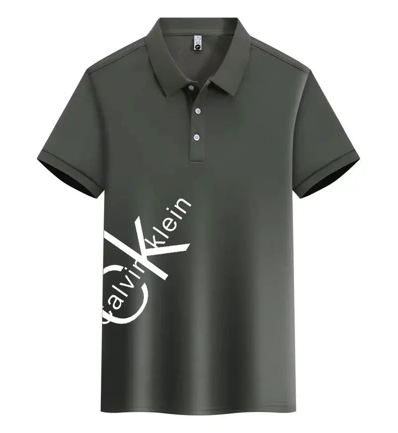 A0035 CK™ Lässiges kurzärmeliges Polo-Shirt