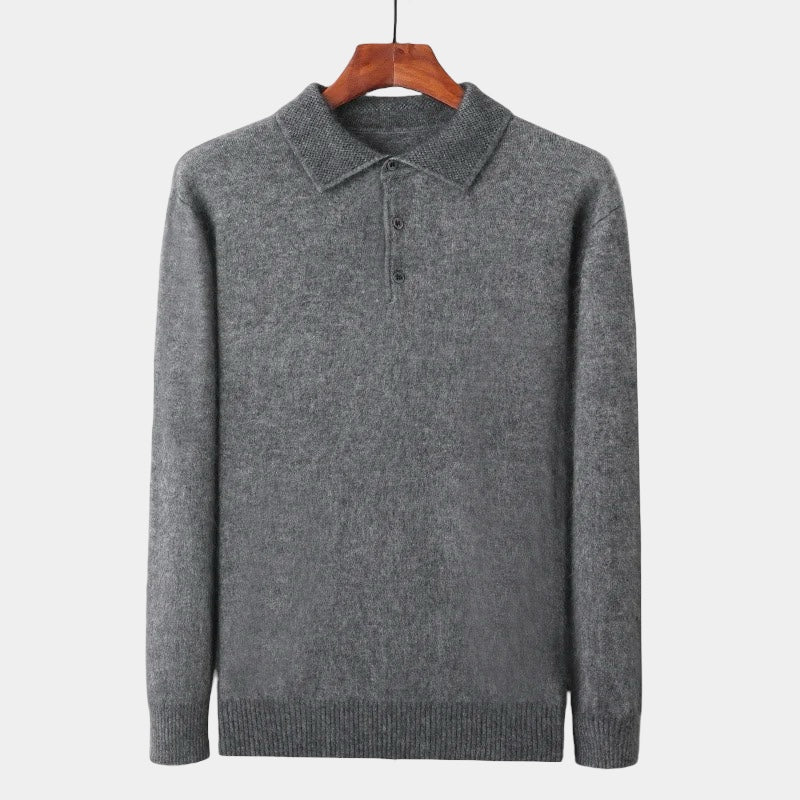 Pullover mit Polo-Kragen