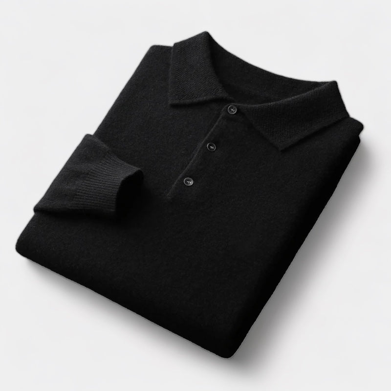 Pullover mit Polo-Kragen