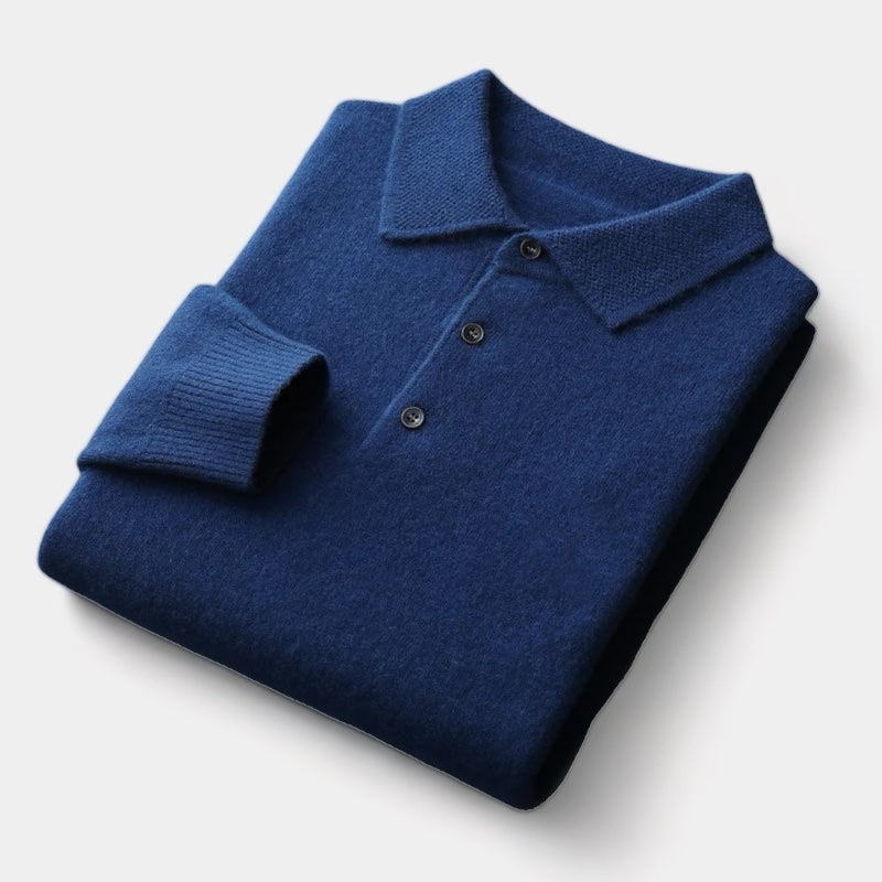Pullover mit Polo-Kragen