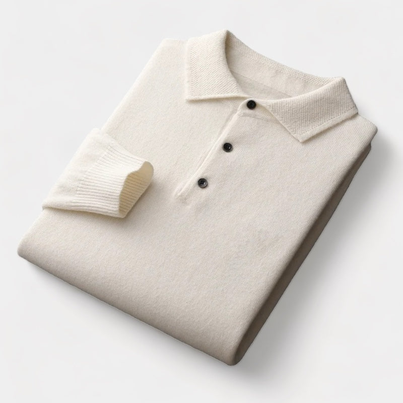 Pullover mit Polo-Kragen