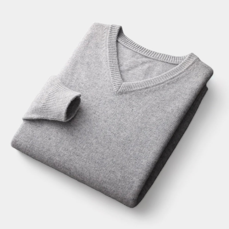 V-Ausschnitt Pullover